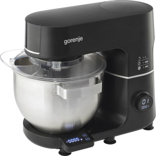 Gorenje MMC1000CSB black stand mixer with stainless steel bowl