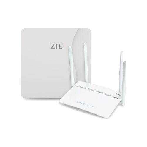 ZTE MF258 Pro + IDU 3000 MBit/s vezeték nélküli router és modem, fehér, elülső nézet