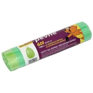 VIPOR HDPE húzózsinórral 60 l, 10 db, zöld (8594030941317)