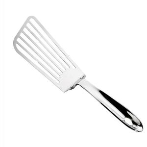 Spatula flexibila KipHome, Fish Turner, din otel, durabila, cu margini subtiri pentru taiere, pentru carne, oua, peste, multifunctionala, argintiu 114821576