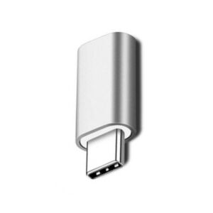 Adapter Lightning (anya) Type-C-hez (apa) 2,8 cm Ezüst