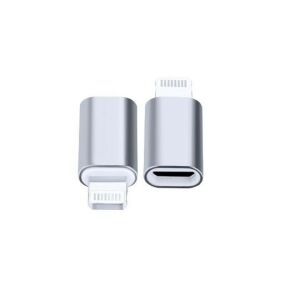 C típusú adapter (anya) Lightninghez (férfi) a mellékelt kulcstartóval, ezüst