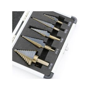5 darabos lépcsős fúrófej készlet tokban - Szerszám tartozék