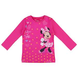 Hosszú ujjú kislány póló Minnie egér mintával - 122-es méret 40452693 Gyerek hosszú ujjú pólók - Rózsaszín