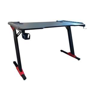 Timeless Tools professional gamer desk with carbon fiber finish and LED lighting - Furniture