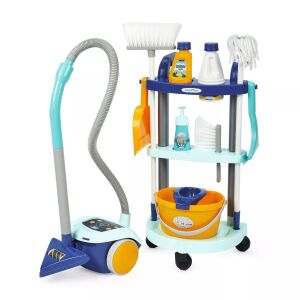 Ecoiffier Clean Home takarítókocsi porszívóval