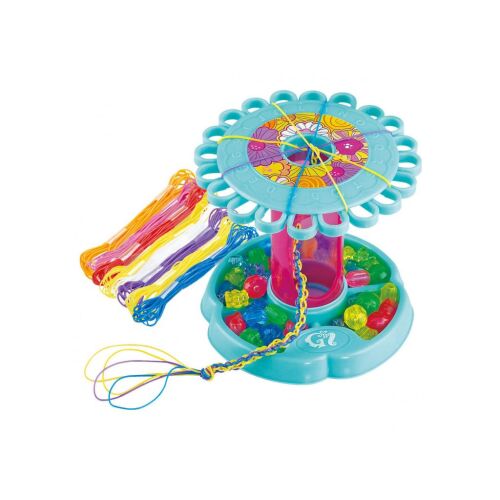 Play-Doh Make-a-Braid Workshop, farebná sada na výrobu náramkov s tkáčskym stavom, šnúrkou a korálkami