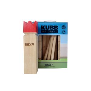 Bex Kubb Original Red King 114823292 - Gry i sprzęt na świeżym powietrzu