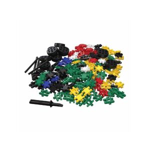 Nano Clics Zoo Off! Transport Builder, 250 elementów, klocki do budowania dla dzieci, zabawki konstrukcyjne, zabawki STEM, zabawki edukacyjne, zabawki kreatywne, zabawa w wyobraźni - Clics