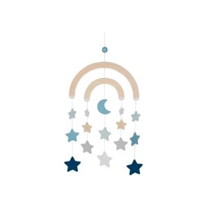 Goki fából készült baba forgó, csillagos ég, kék 114824242 - Goki