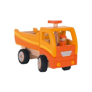 Goki fa dömper narancssárga, kormánnyal 114824255 - Munkagép gyerekeknek