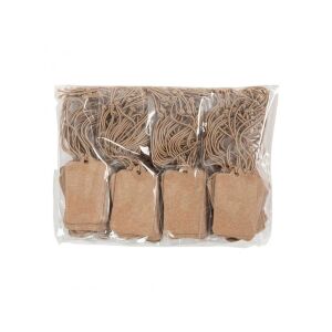 Világosbarna etikett, 25x40mm, 100 db. 114824999 - Irodai papíráru