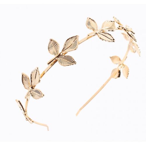 Arany hajpánt 7 levéllel, nem nemesfém ötvözet, 37cm x 3cm 114829171