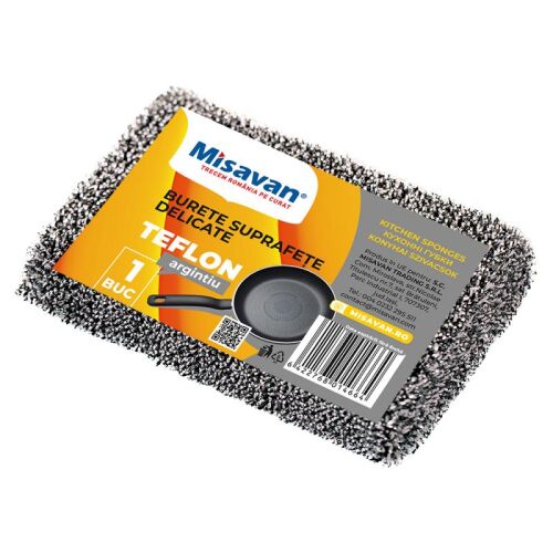 Misavan finom felületű szivacs, 1 db/szett, ezüst 114829523