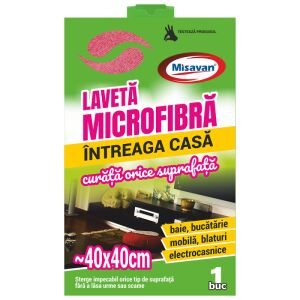 Misavan mikroszálas törlőkendő, bármilyen felületre, 40 x 40 cm, 1 darab/szett 114829525 - Misavan