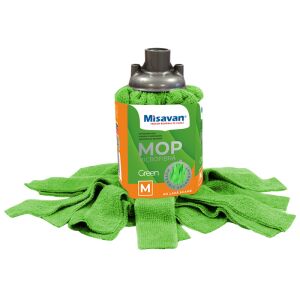 Misavan tartalék felmosó fej, mikroszálas, M-es méret, zöld 114829544 - Misavan