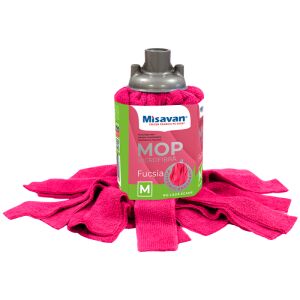 Misavan tartalék felmosó fej, mikroszálas, M-es méret, fukszia 114829547 - Misavan