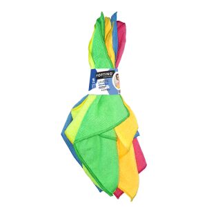 Fortino mikroszálas törlőkendő, 5 db/szett, többszínű 114829551 - Mikroszálas törlőkendő