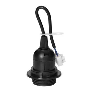 Фасунга за крушка Virone, E27, LH/E27-27/B/PZ, С фланец, Кабел и клеморед, Черен 114829670 - Лампи и осветление