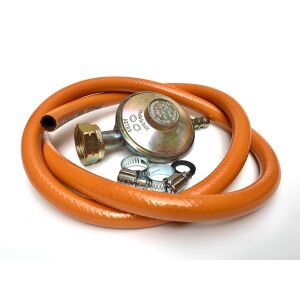 Eurogaz LPG állítható palackóra készlet, 3 méteres tömlővel, 2 acél gallérral 135906317 - Gáz nyomáscsökkentő