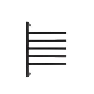 Radiator electric pentru prosoape CREATE Minimal, negru, vedere laterală - Calorifere baie