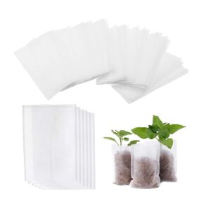 Zöldségek és gyümölcsök magjainak és palántáinak csíráztatására alkalmas táska, Prémium biológiailag lebomló anyag, 100 darabos készlet, 10 x 8 cm-es, EREDETI AJÁNLATOK 114833267 - Palántanevelő cserép