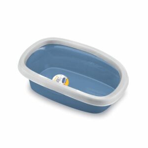STEFANPLAST Sprint 20 macska wc peremmel, égszínkék/fehér 39x58x17cm 114833636 - Macska alomtálca