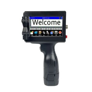 Kézi kézi kézi nyomtató több felülethez, beépített fekete tintapatron, érintőképernyő