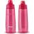 Lamart Sport Lock 0.7l pink water bottle, two bottles