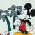 Disney rövid ujjú Napozó - Mickey Mouse #zöld-fehér - 62-es méret 30393675}