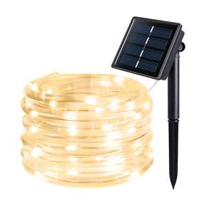 Timeless Tools solar powered LED light string with 100 bulbs, warm white, 10 meters long, 8 lighting modes - Christmas