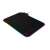 Havit MP901 RGB gaming mouse pad with stitched edges and 10 color RGB backlighting, angled view