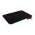 Havit MP901 RGB gaming mouse pad with stitched edges and 10 color RGB backlighting, angled view