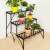 Timeless Tools 3-tier plant stand with plants, black metal, indoor use