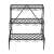 Timeless Tools 3-tier plant stand, black metal, front view