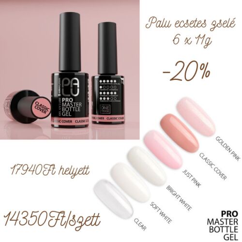 Palu Pro Master Bottle Gel - ecsetes zselé szett 6db*11ml 114860490
