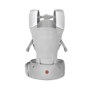 Cangaroo MISTRAL bébi hordozó 3 pozíciós, ergonomikus, hálós világos szürke