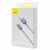 Кабел Baseus Crystal Shine Series CAJY000105, USB-A към Lightning, 2.4A, 2m, лилав (CAJY000105) 40466965