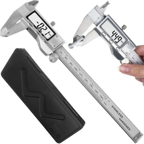 Digitális tolómérő praktikus tárolóban LCD kijelzővel 114866275