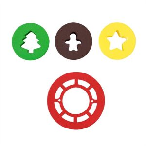 Karácsonyi tésztakiszúró szett mézeskalácshoz, süteményhez, kekszekhez - ünnepi mintákkal