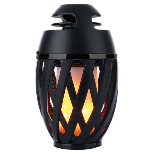 Taschenlampenförmiger Bluetooth-Lautsprecher mit realistischem Flammeneffekt – staub- und wasserabweisend, batteriebetrieben 145823329