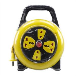 4-fach Kabeltrommel mit praktischem Tragegriff und 5 Meter Kabel 114867072 - Verlängerungskabel