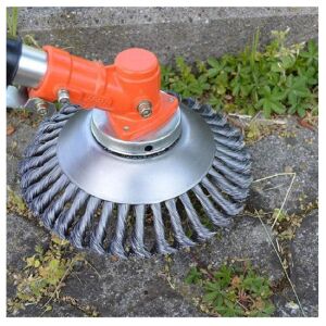 Pflastersteinreinigungs-, Unkrautentfernungsbürste für Rasenmäher - 15 cm 114867426 - Garten