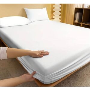 Spannbettlaken aus Baumwolle 200x200cm - weiß 114867612 - Heimtextilien