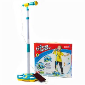 SING STAR LED mp3 Spielzeugmikrofon - blau 114868027 - Musikinstrumente zum Spielen