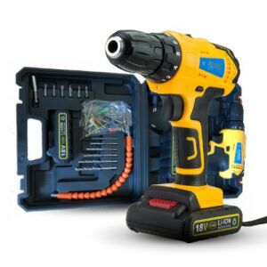 Flinke akkus fúró és csavarozó + 58 db-os szerszámkészlet