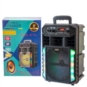 BIG BT-10 LED-Partylautsprecher mit Mikrofon 114868496 - Lautsprecher