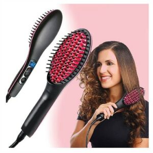 Elektrische Haarbürste – Haarglättungskamm mit LCD-Display und Temperaturregelung 114869086 - Haarstyling-Bürste