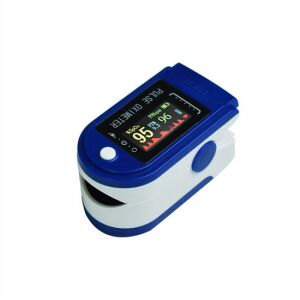 Oximetru de puls albastru pentru deget, măsoară saturația oxigenului din sânge și pulsul, ușor de utilizat, portabil, pentru uz casnic - Frumusețe și sănătate