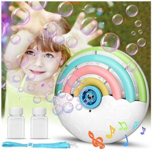 Regenbogen-Seifenblasenmaschine mit Nachtlicht zur Schultermontage 114869293 - Seifenblasen